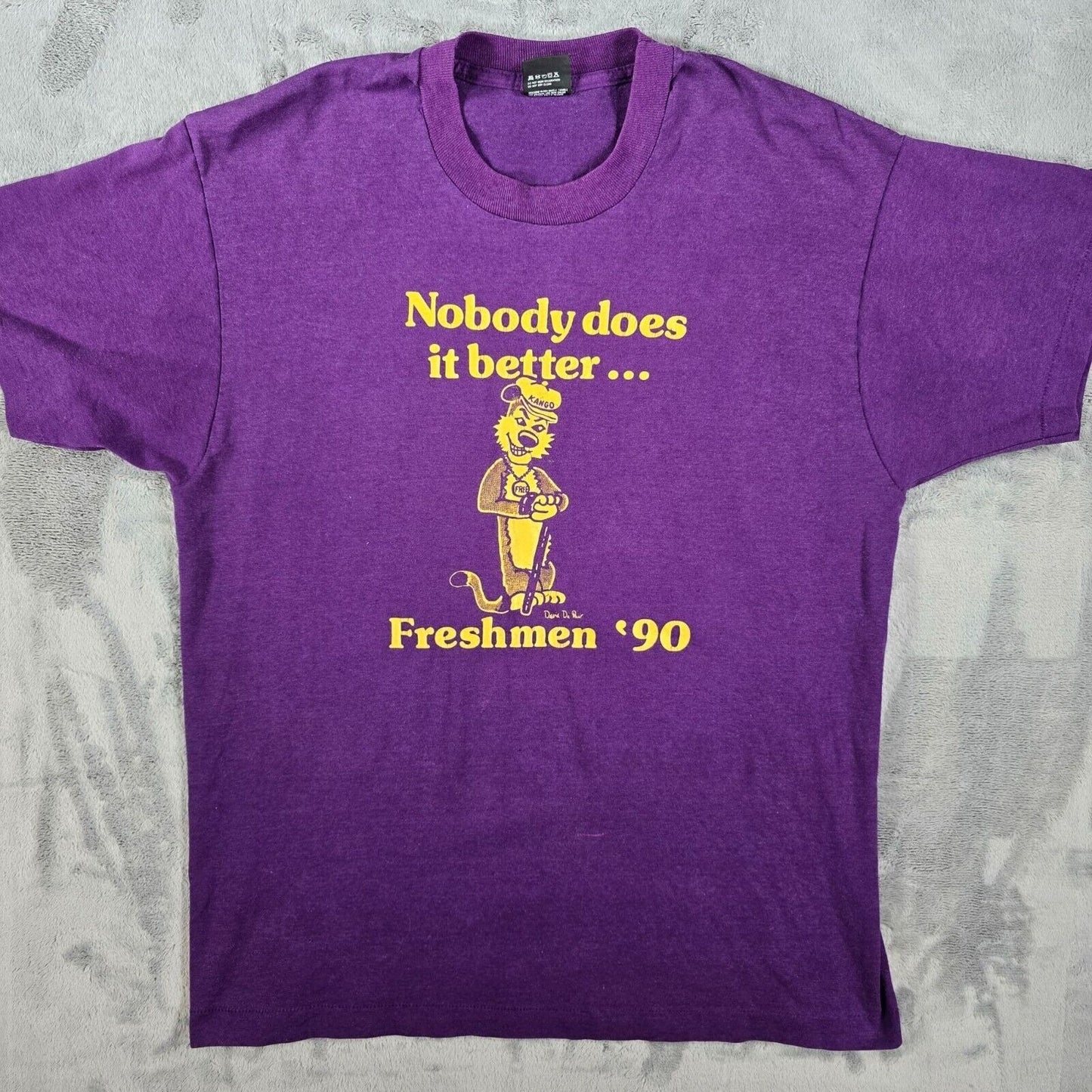 Vintage Single Stitch Nobody Does It Better... Freshmen '90 Purple T-Shirt (L)
