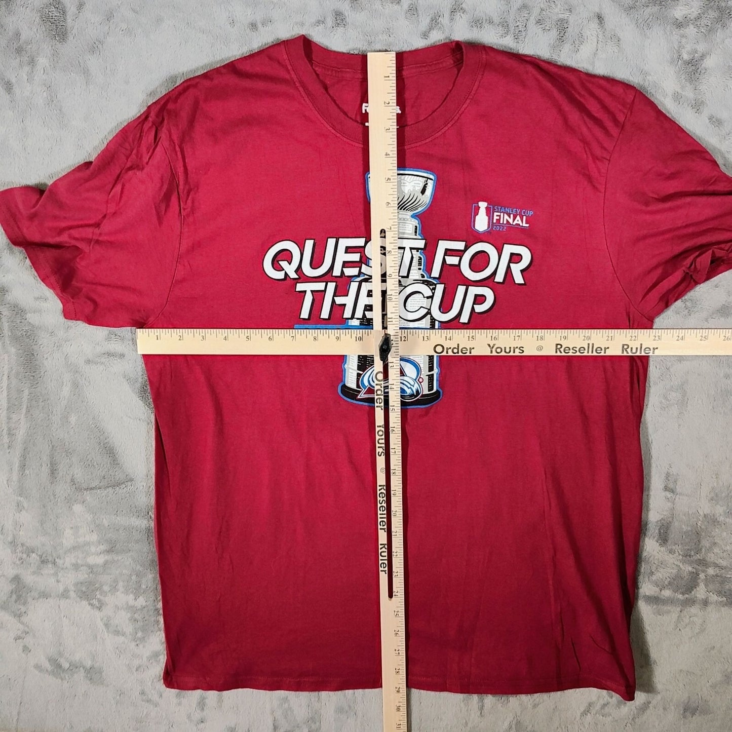 Fanatics Colorado Avalanche Stanley Cup Final 2022 Red Graphic T-Shirt (XL)