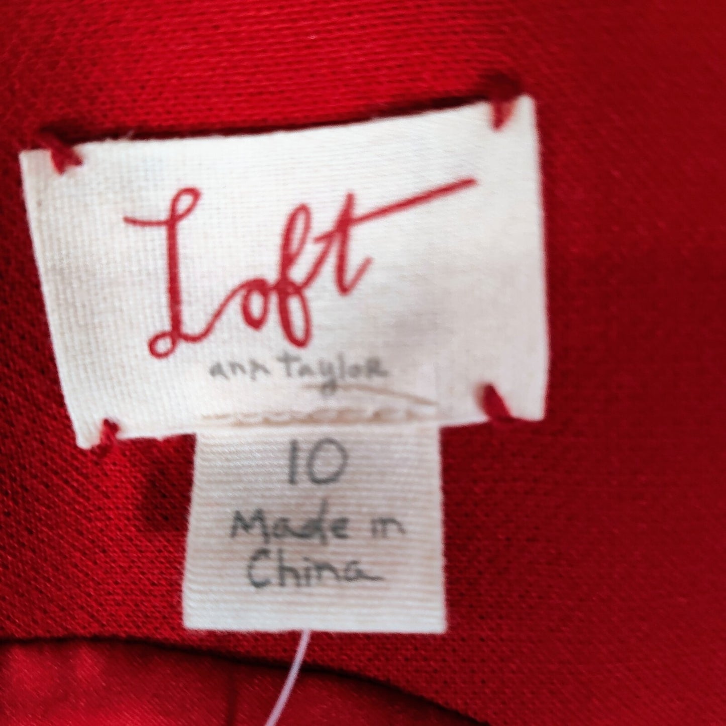 NWT Ann Taylor LOFT Red Pleated Sleeveless Cocktail Party Dress (Size 10)