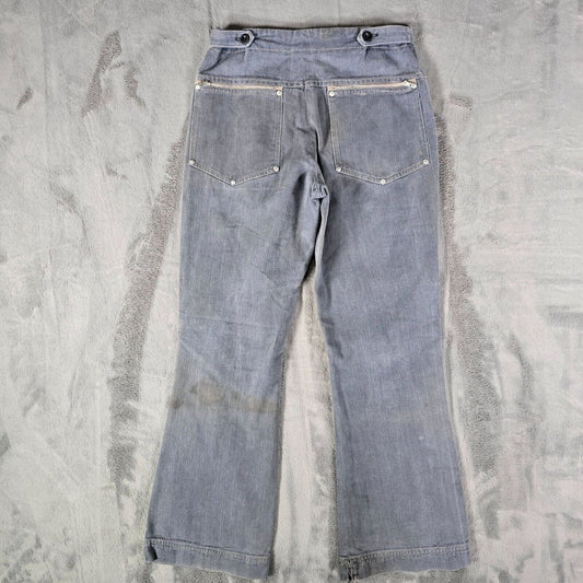 RARE Vintage Distressed 1970s Chinese Friendship Store Jeans (24x26 Youth L)
