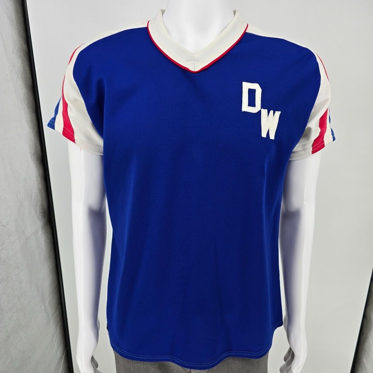 Vintage 1960s Empire Sporting Goods Blue "DW" Logo Athletic Jersey (M/L)