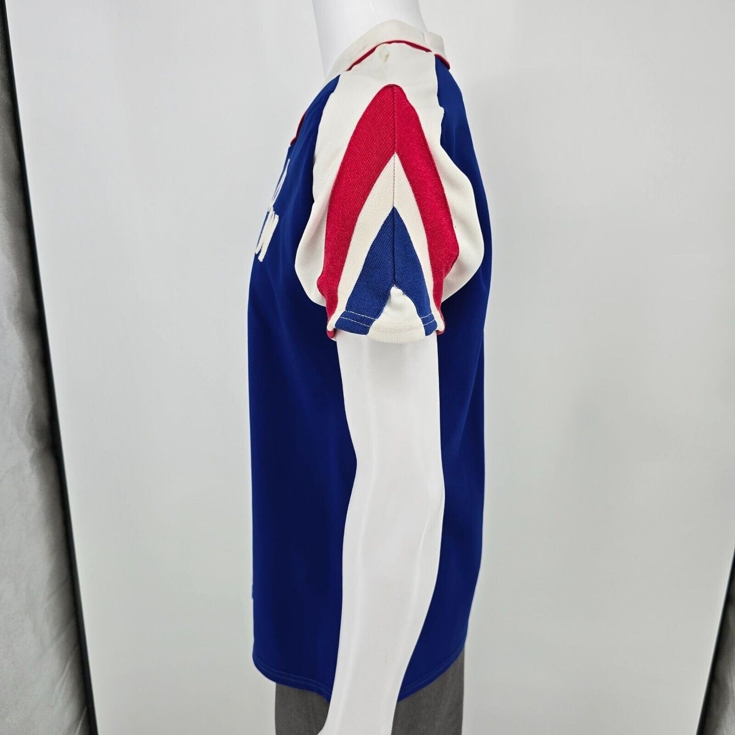 Vintage 1960s Empire Sporting Goods Blue "DW" Logo Athletic Jersey (M/L)