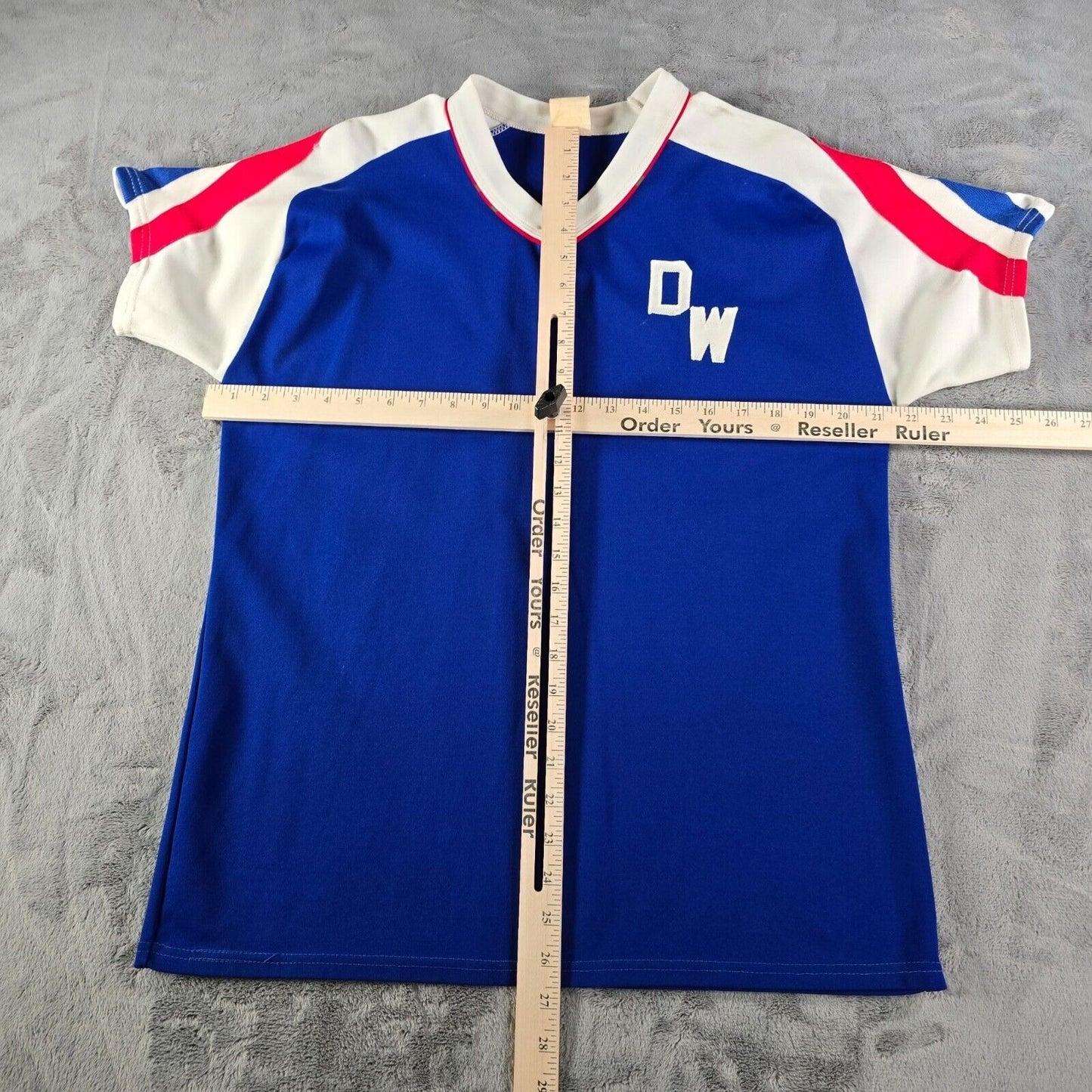 Vintage 1960s Empire Sporting Goods Blue "DW" Logo Athletic Jersey (M/L)