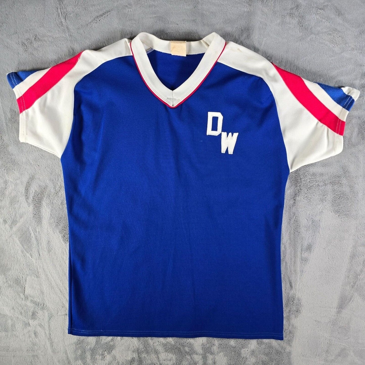 Vintage 1960s Empire Sporting Goods Blue "DW" Logo Athletic Jersey (M/L)