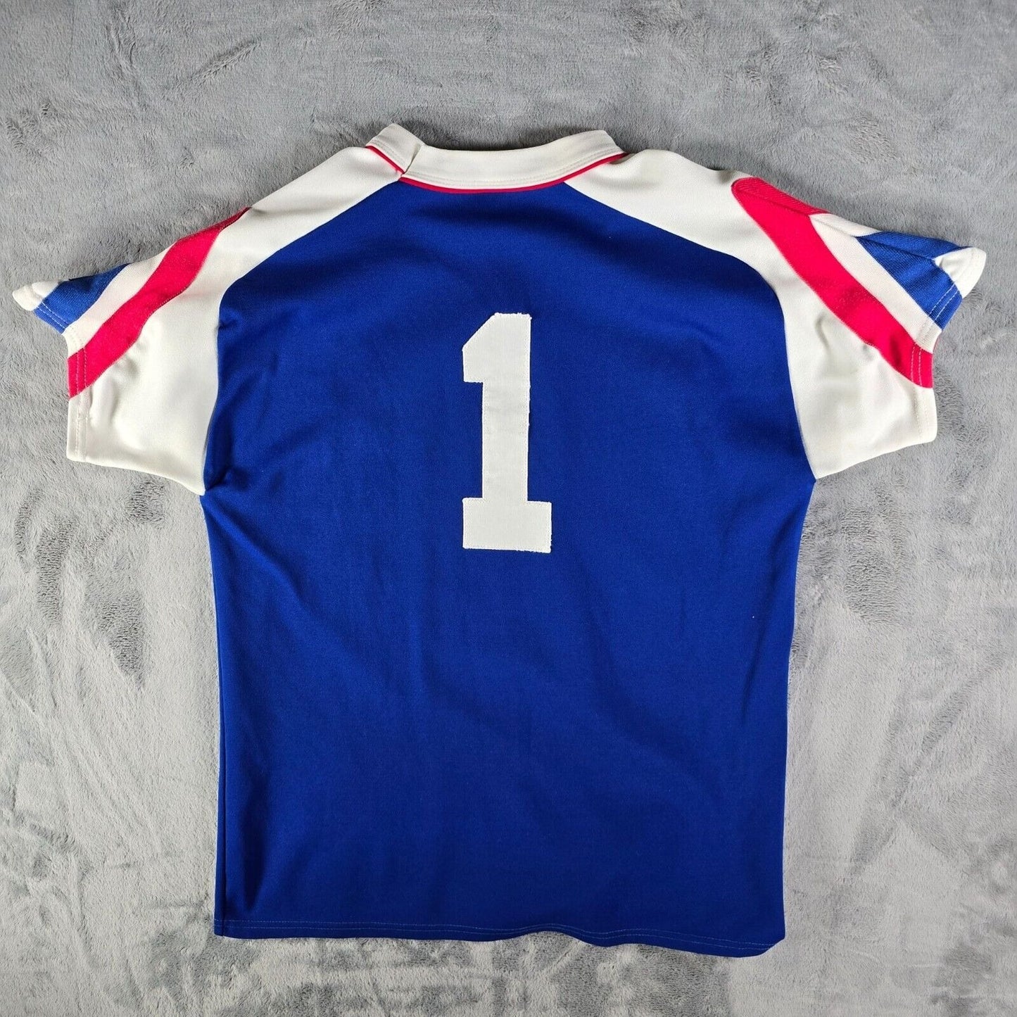 Vintage 1960s Empire Sporting Goods Blue "DW" Logo Athletic Jersey (M/L)