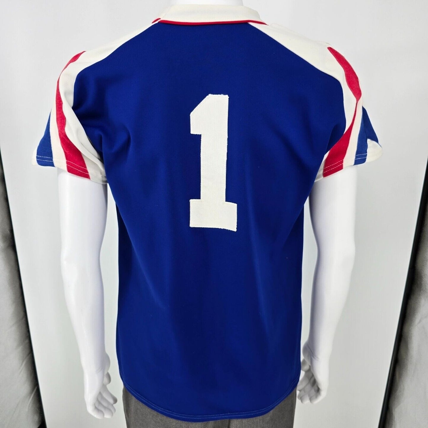 Vintage 1960s Empire Sporting Goods Blue "DW" Logo Athletic Jersey (M/L)