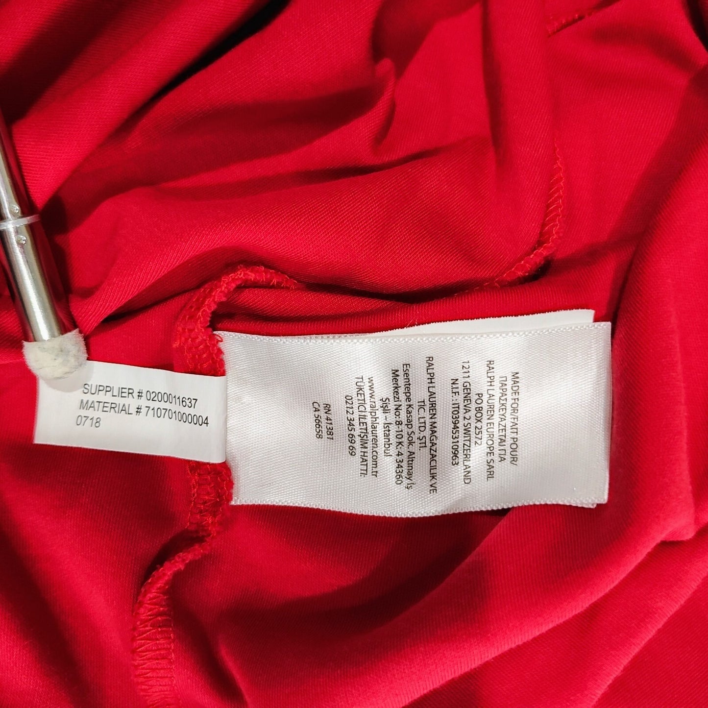 Polo Ralph Lauren Classic Fit Soft Jersey Red Polo with Blue Pony Logo (XL)