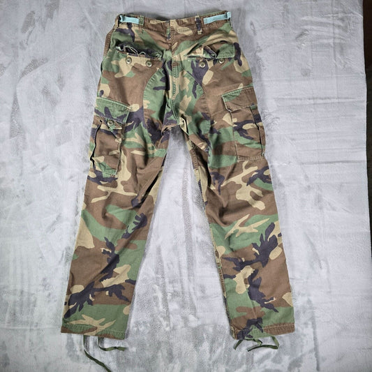 Vintage 1994 U.S. Military Woodland Camouflage Pattern Combat Trousers (30x30)