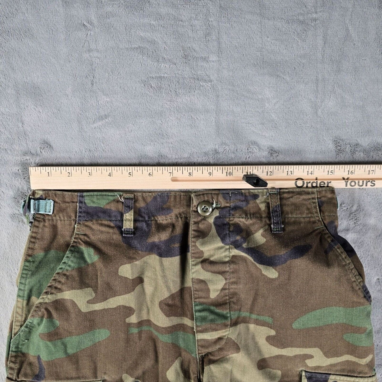 Vintage 1994 U.S. Military Woodland Camouflage Pattern Combat Trousers (30x30)