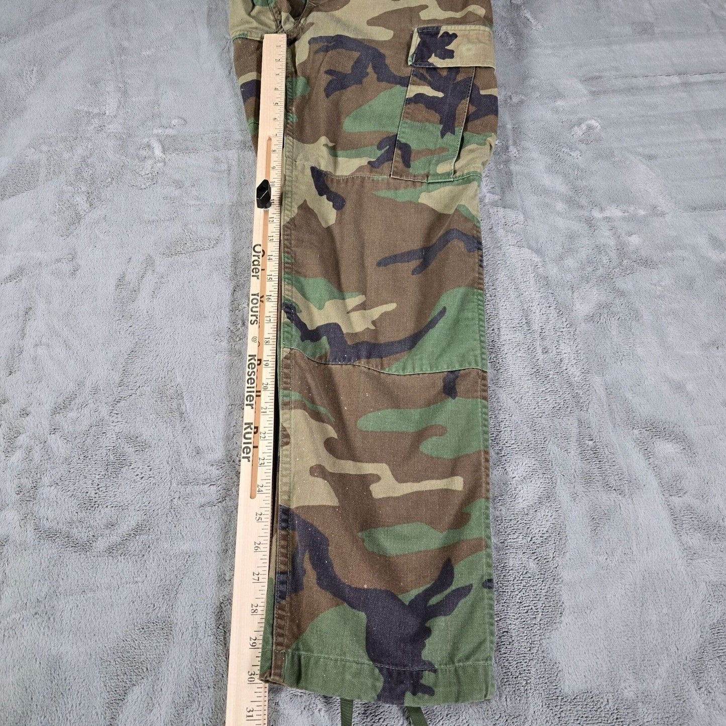 Vintage 1994 U.S. Military Woodland Camouflage Pattern Combat Trousers (30x30)