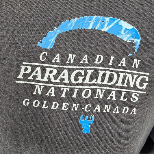 Vintage 1995 Canadian National Paragliding Championships Long Sleeve T-Shirt (M)