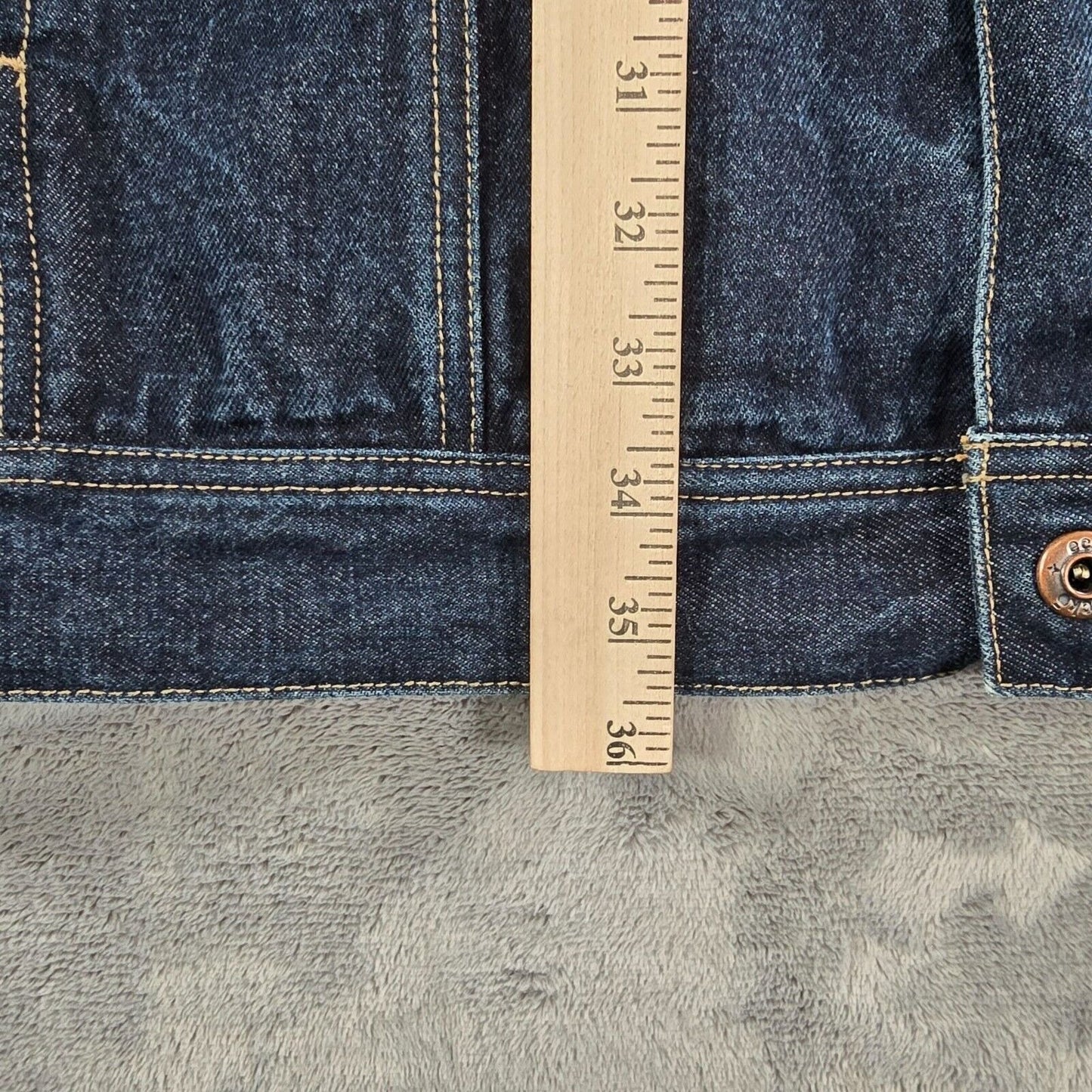 Vintage Y2K Ecko Unltd. Denim Foundry Blue Denim Down Low Jacket (4XB)