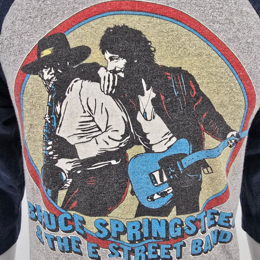 Vintage 1980s Bruce Springsteen World Tour 1980-1981 Raglan Sleeve T-Shirt (S)