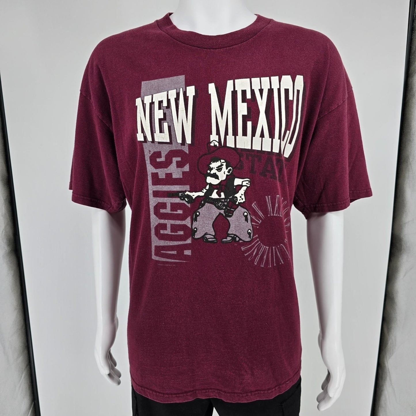 Vintage 1990s Lee Heavyweight New Mexico State Aggies Pistol Pete T-Shirt (XXL)