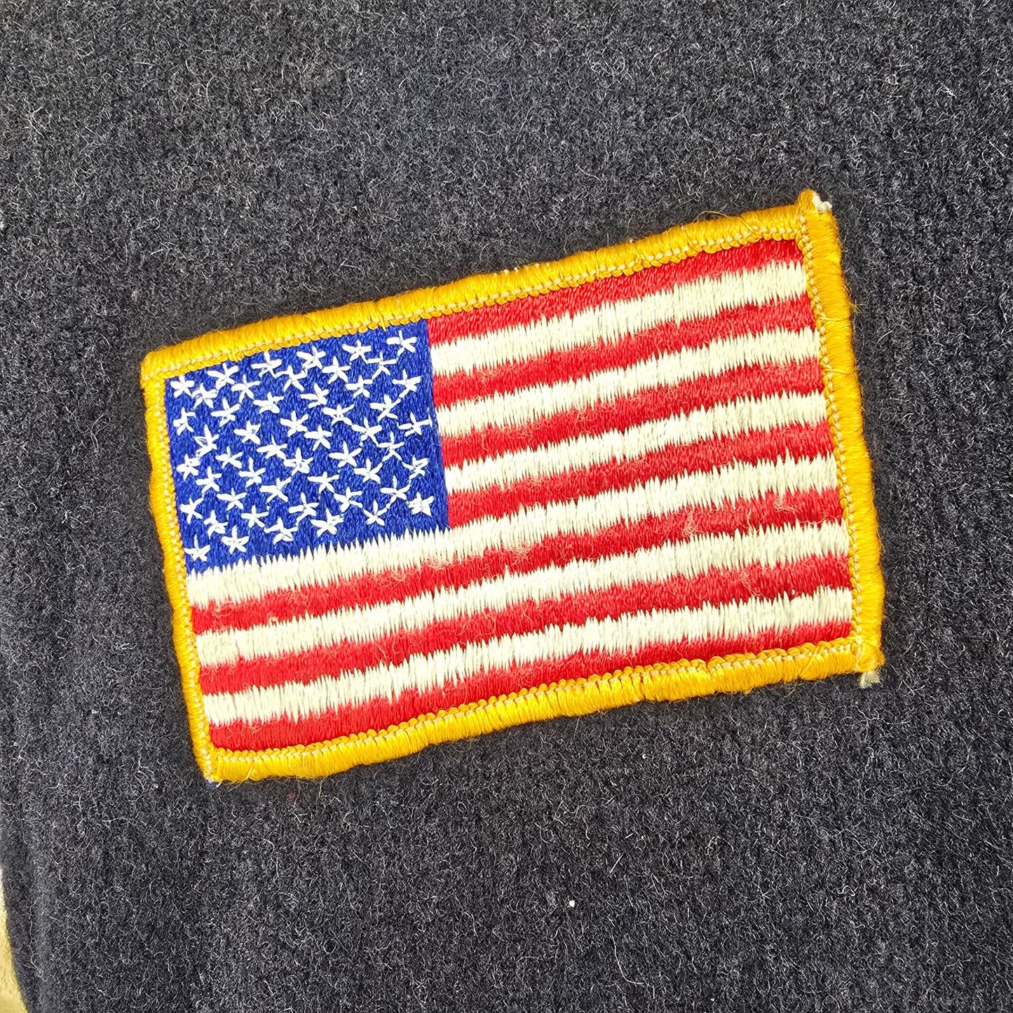 Vintage 1970s VFW Veterans of Foreign Wars Wool/Leather Varsity Jacket (S)