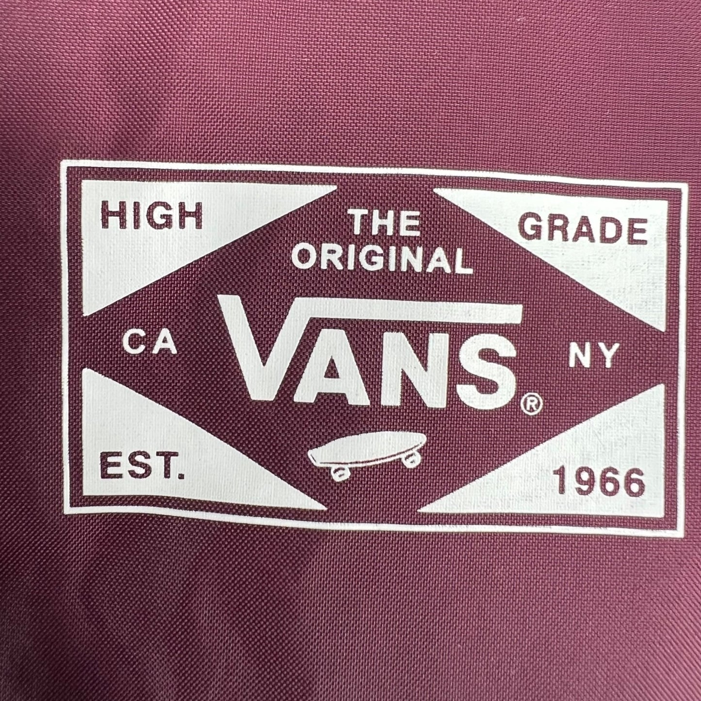 Vans "Off The Wall" Boy's Burgundy Lined Nylon Torrey Coaches' Jacket (Youth M)
