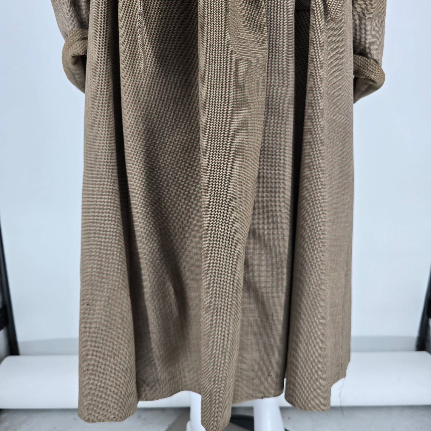 Vintage 1940s Zippitt Original by Betty Jean Houndstooth Trench Coat (M/L) *Fair