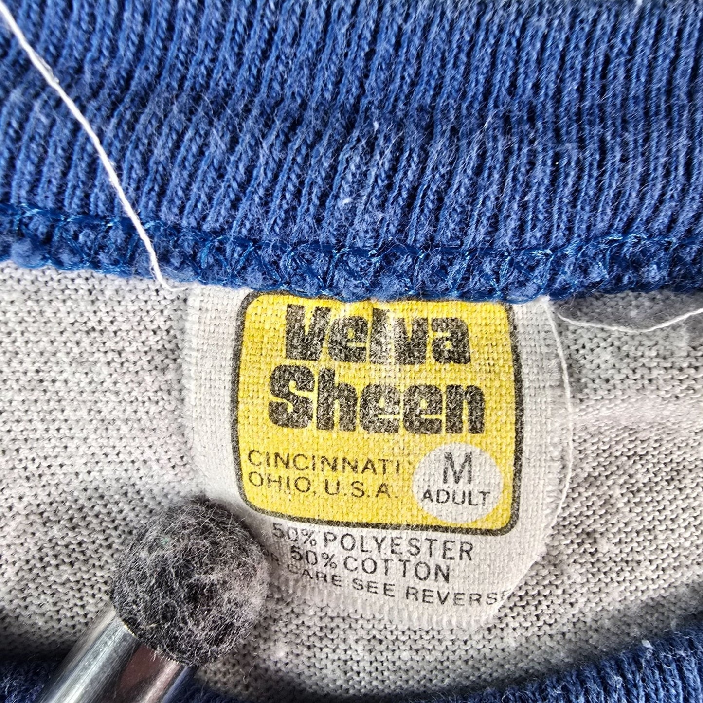 Vintage 1987 Velva Sheen Scripps Howard National Spelling Bee Ringer T-Shirt (S)