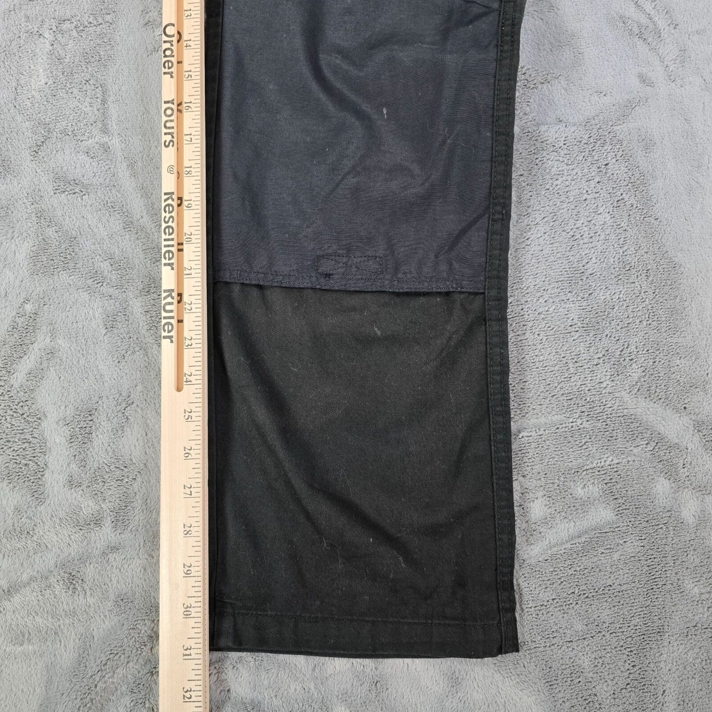 Toptex Pro Distressed Mens Reflective Black German Cargo Utility Pants (35x30)