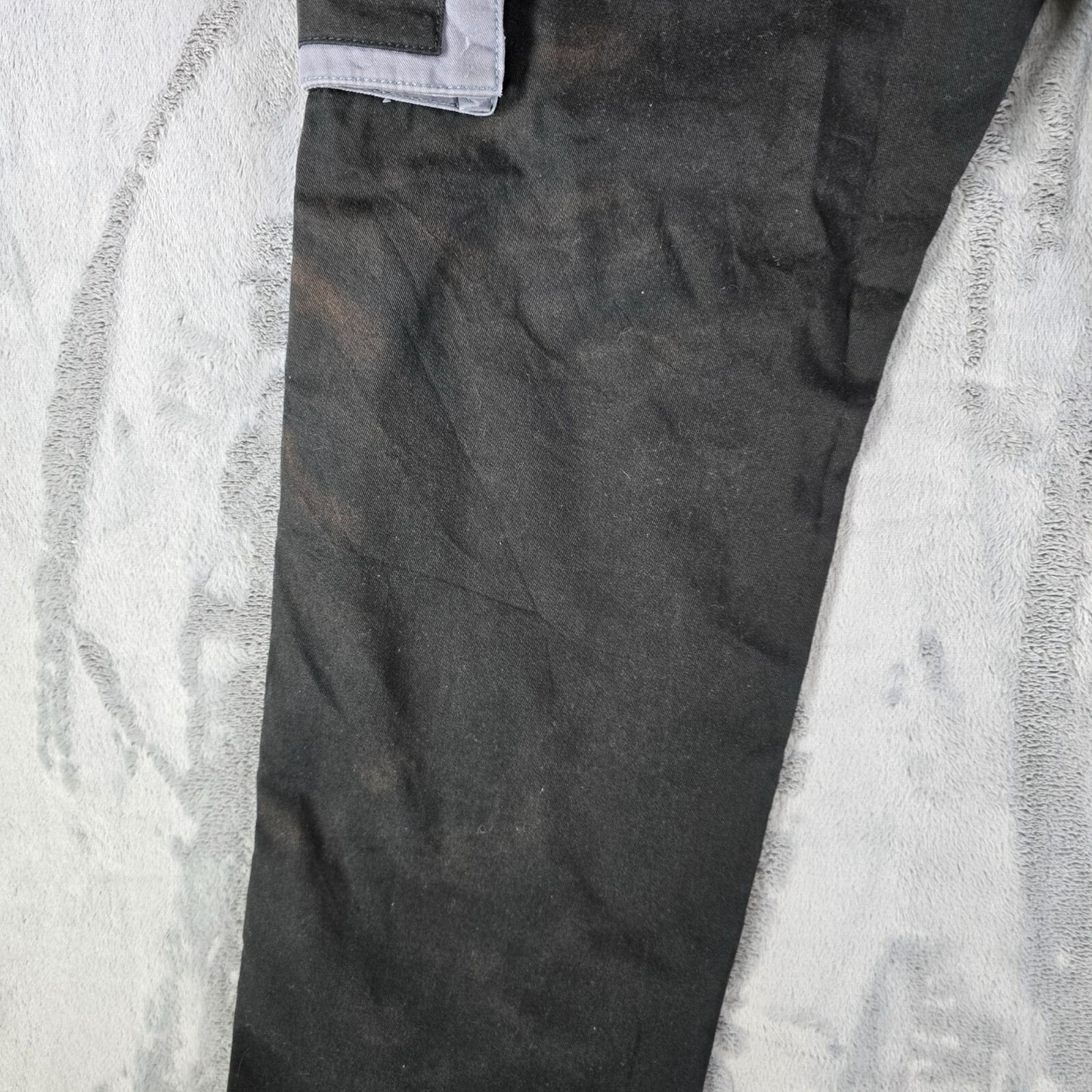 Toptex Pro Distressed Mens Reflective Black German Cargo Utility Pants (35x30)