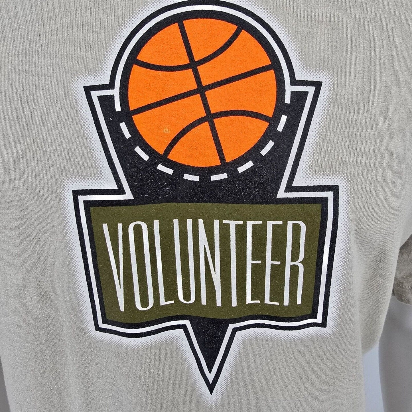 Vintage 90s Iowa Basketball Quad City Times Hoopfest Volunteer T-Shirt (XXL)