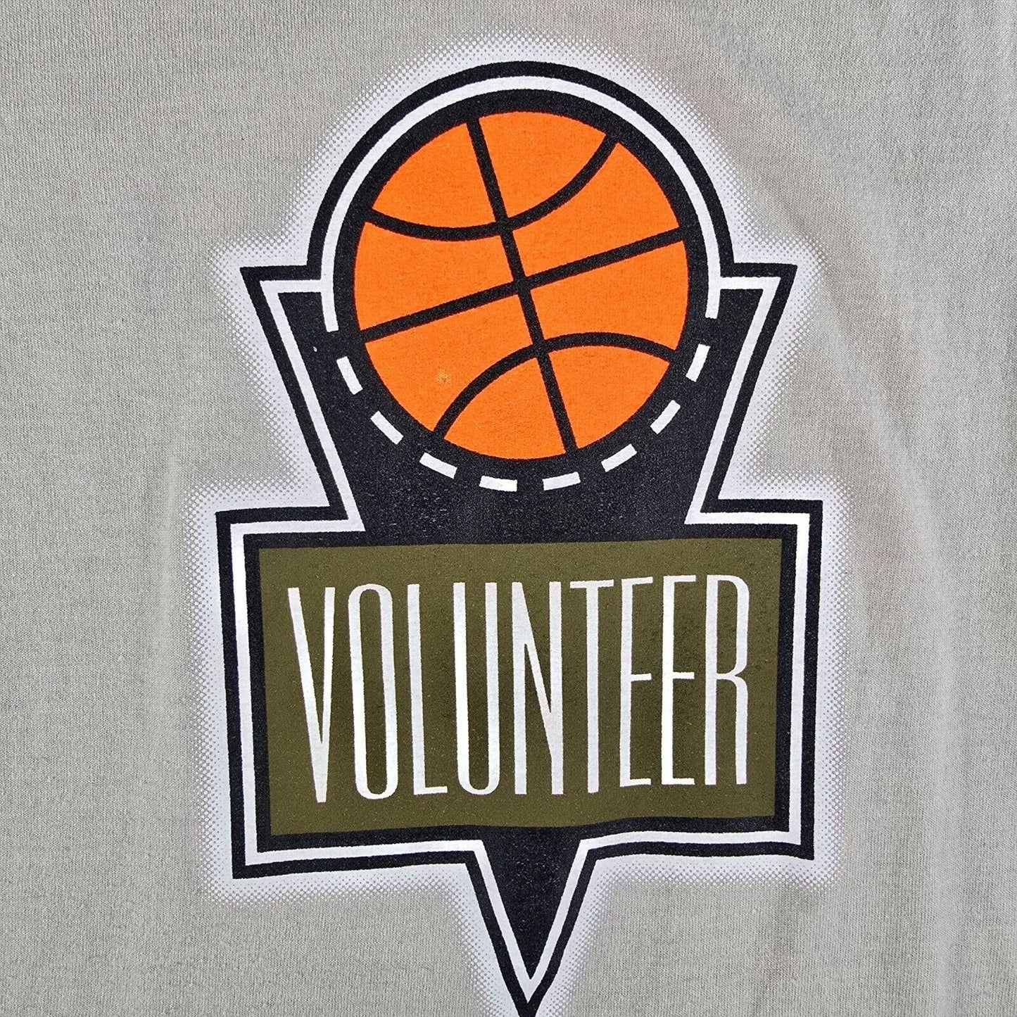 Vintage 90s Iowa Basketball Quad City Times Hoopfest Volunteer T-Shirt (XXL)