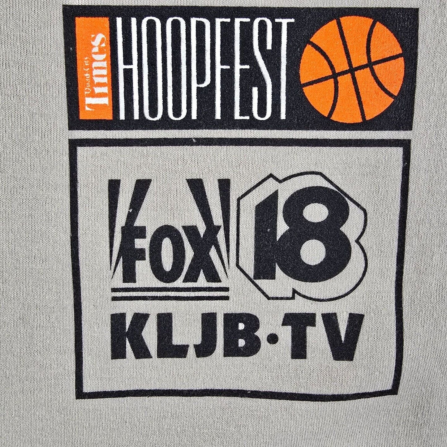 Vintage 90s Iowa Basketball Quad City Times Hoopfest Volunteer T-Shirt (XXL)