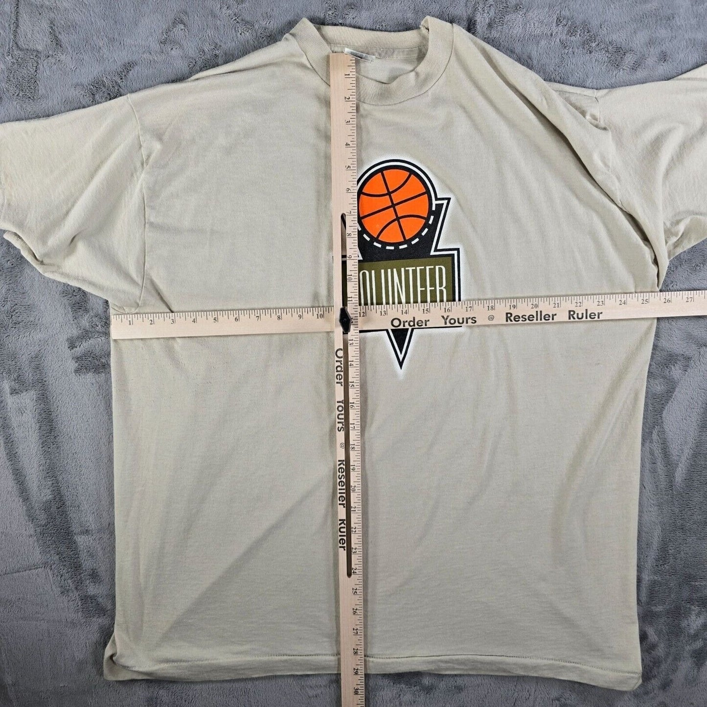 Vintage 90s Iowa Basketball Quad City Times Hoopfest Volunteer T-Shirt (XXL)