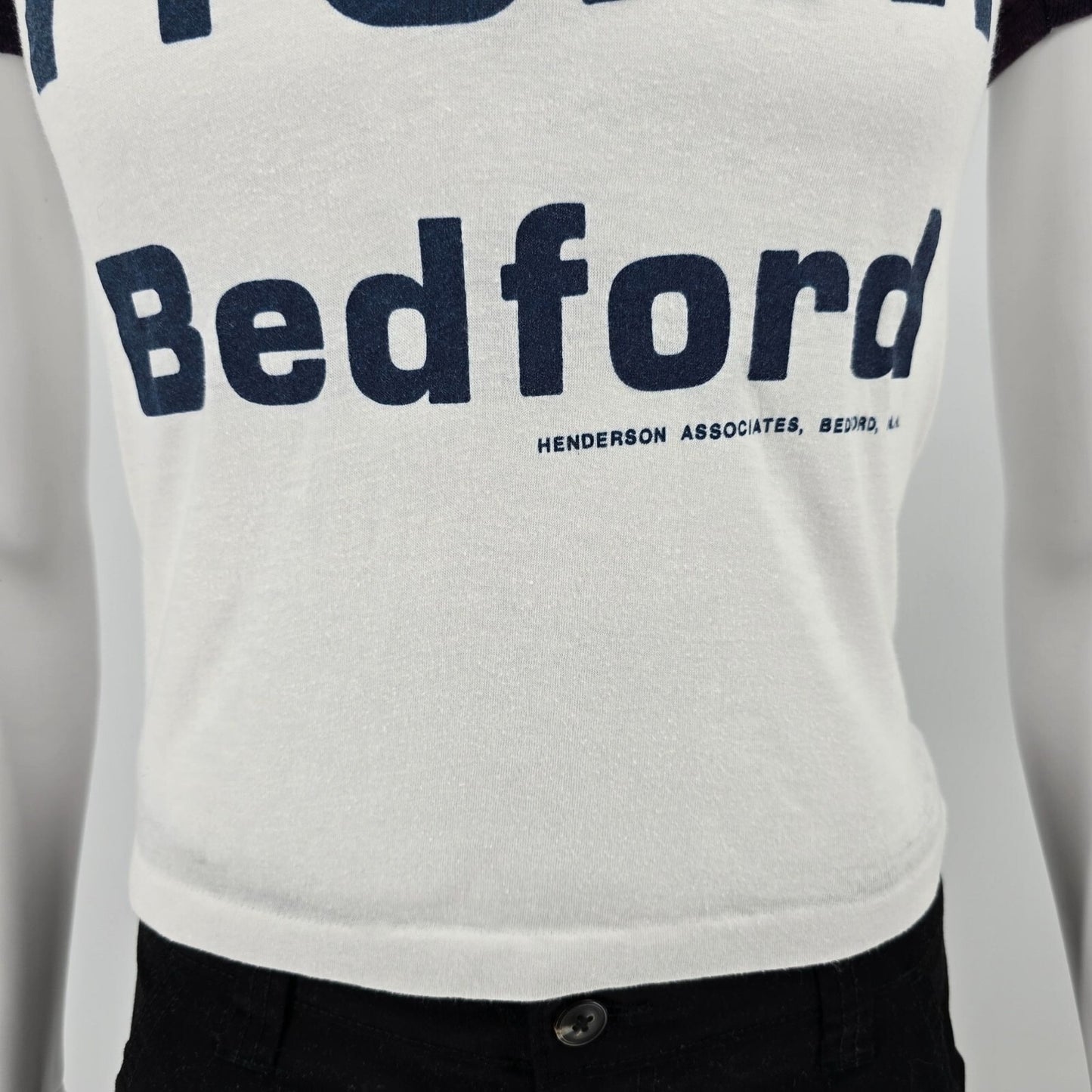 Vintage 1970s F.O.R. Bedford Henderson Associates New Hampshire Ringer Tee (XS)