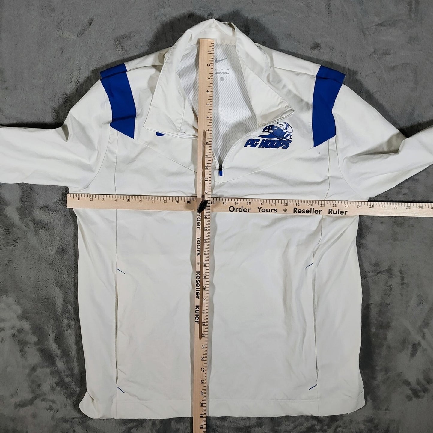 Nike Pleasant Grove High School Viking Blue and White Coaches' Vented Jacket (XL