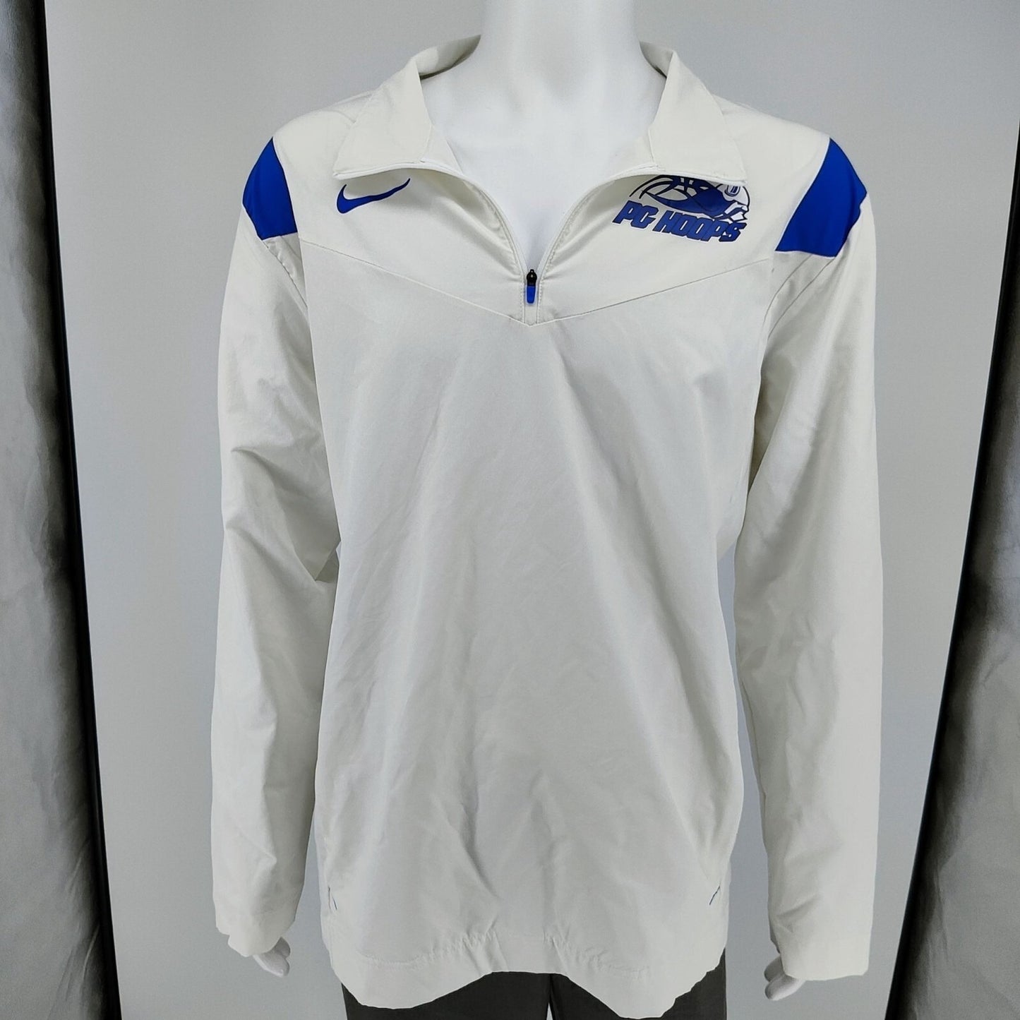 Nike Pleasant Grove High School Viking Blue and White Coaches' Vented Jacket (XL