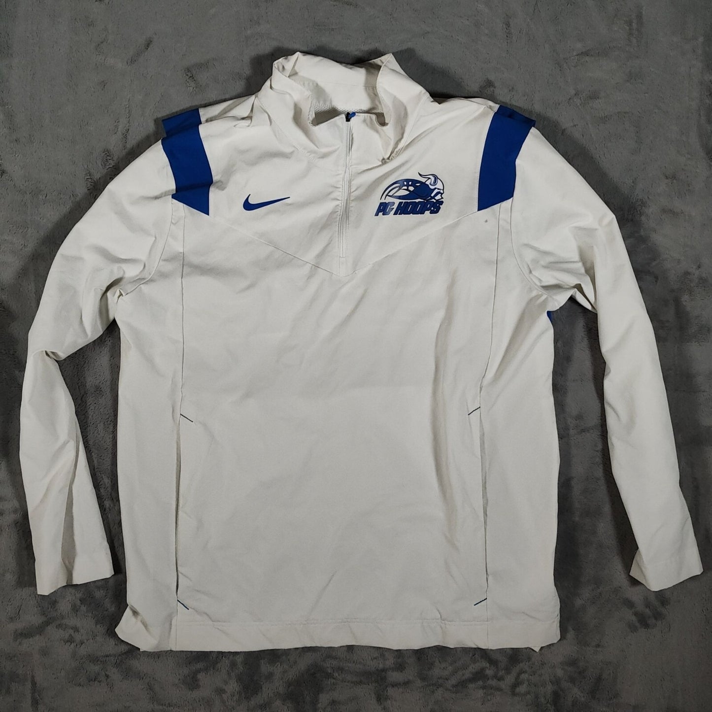 Nike Pleasant Grove High School Viking Blue and White Coaches' Vented Jacket (XL
