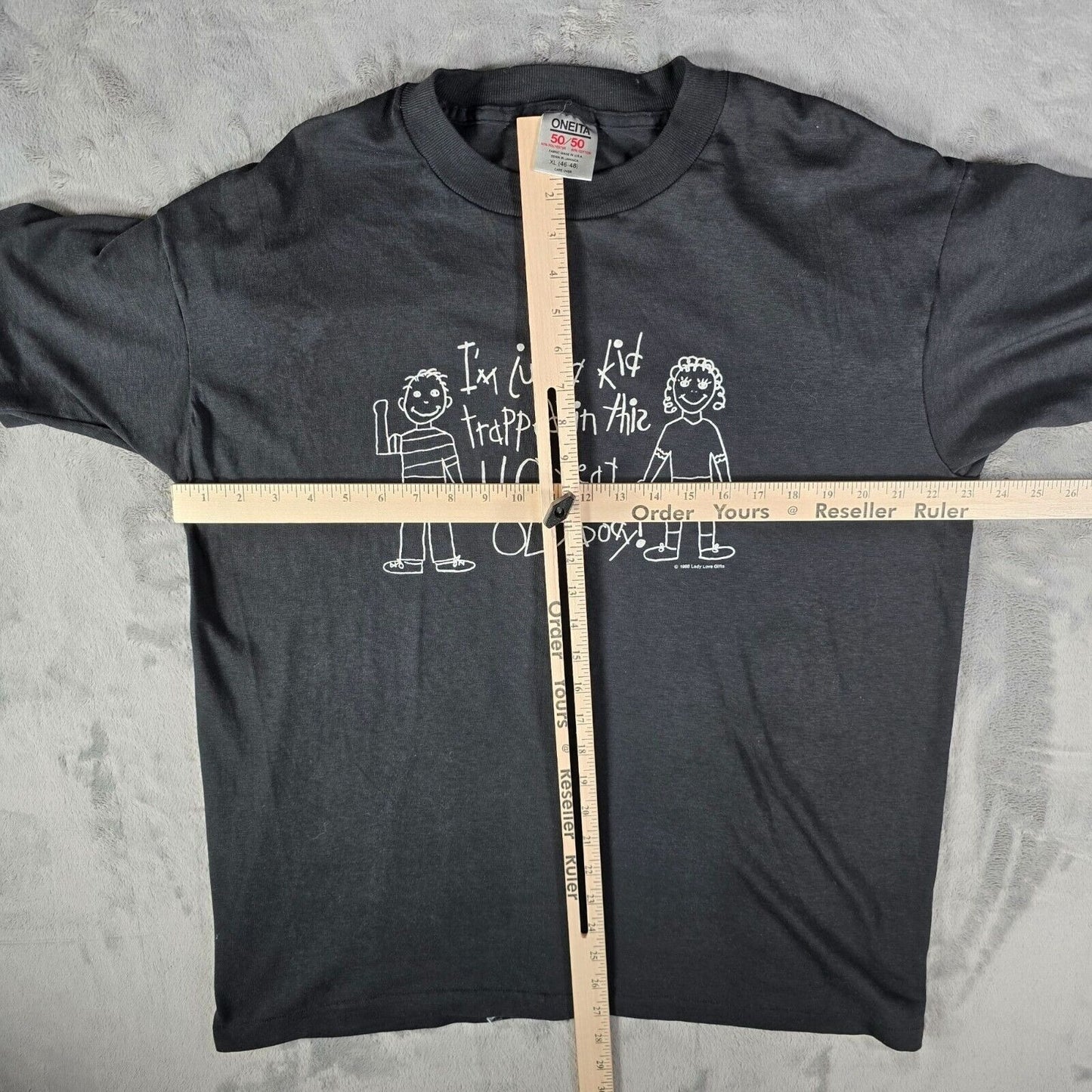 Vintage 1990s "I'm Just a Kid Trapped in This 40 Year Old Body!" T-Shirt (XL)
