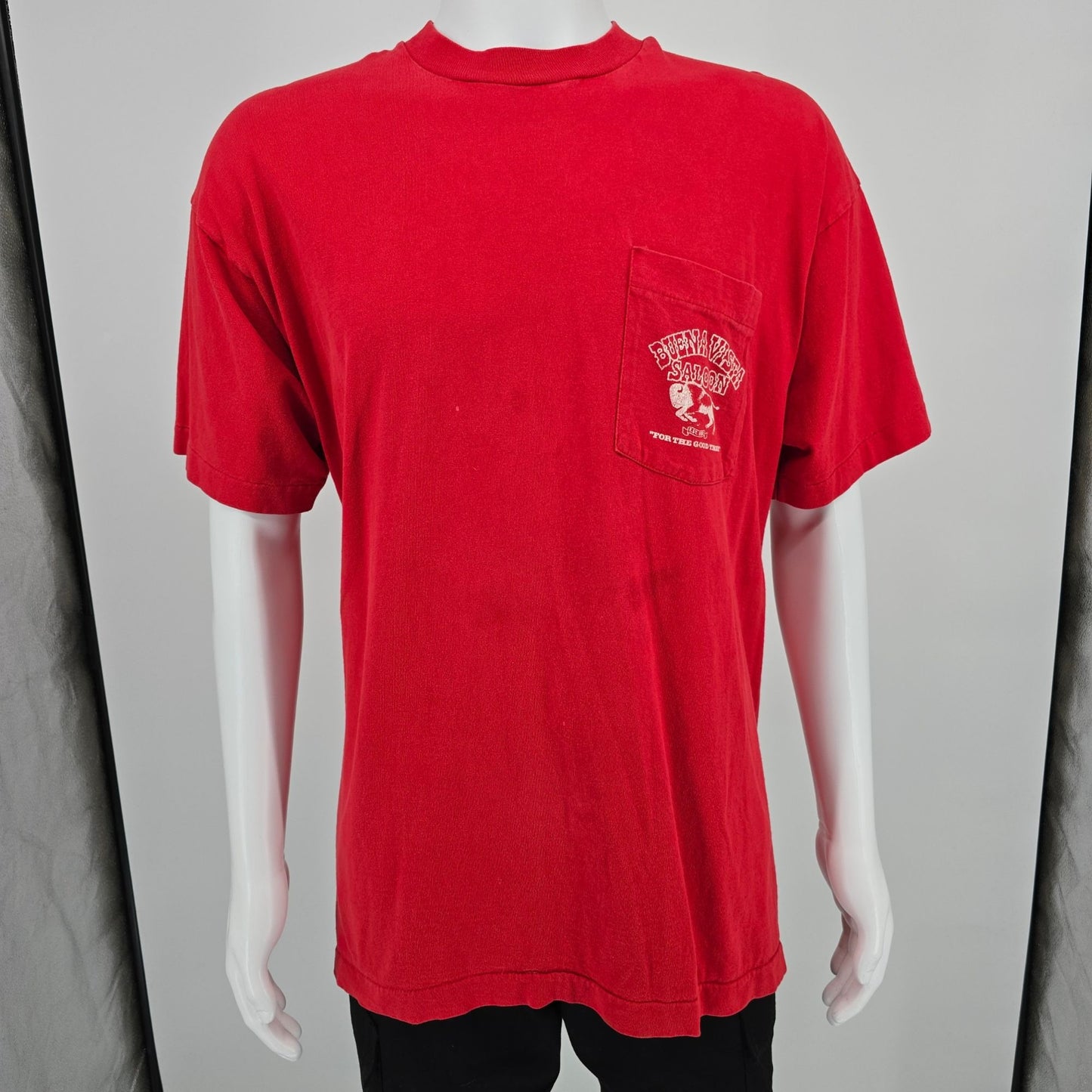 Vintage 1990s Buena Vista Saloon "For the Good Times" Ione CA Pocket T-Shirt -XL