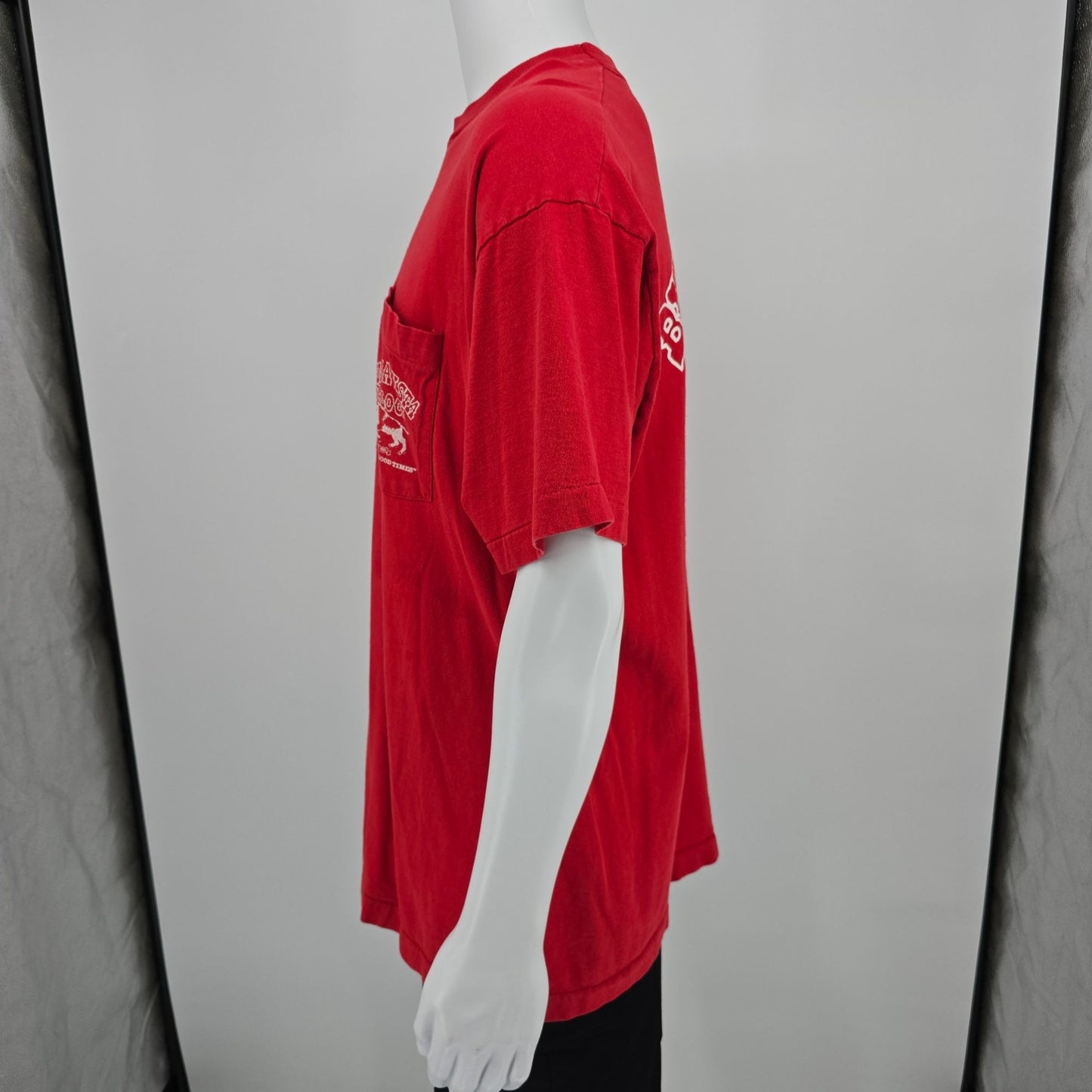 Vintage 1990s Buena Vista Saloon "For the Good Times" Ione CA Pocket T-Shirt -XL