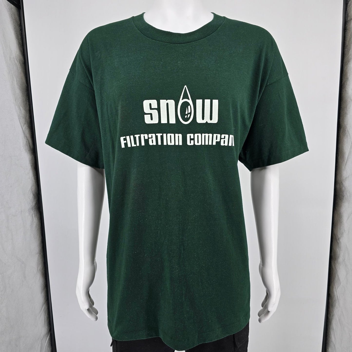 Vintage 1990s Snow Filtration Company Cincinnati Ohio Green T-Shirt (XXXL)