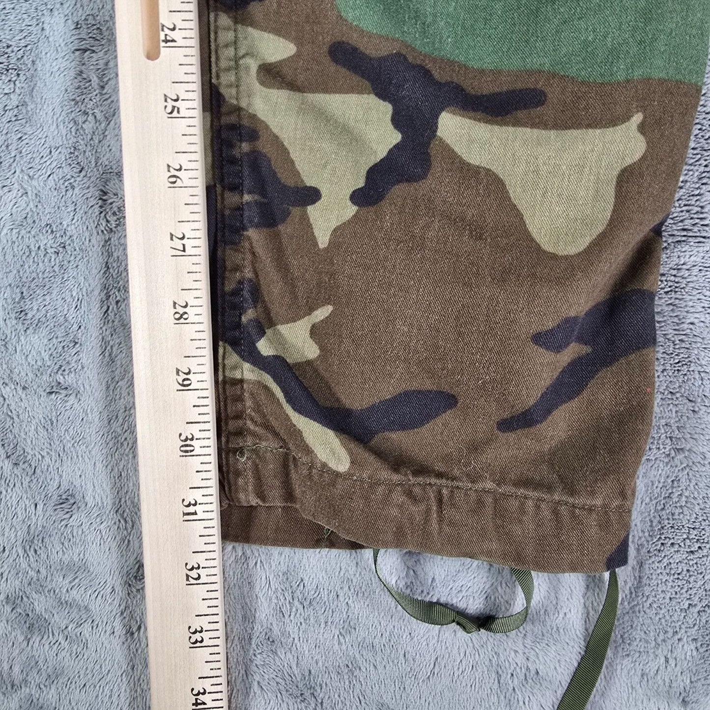 Vintage 1994 U.S. Military Woodland Camouflage Pattern Combat Trousers (30x31)