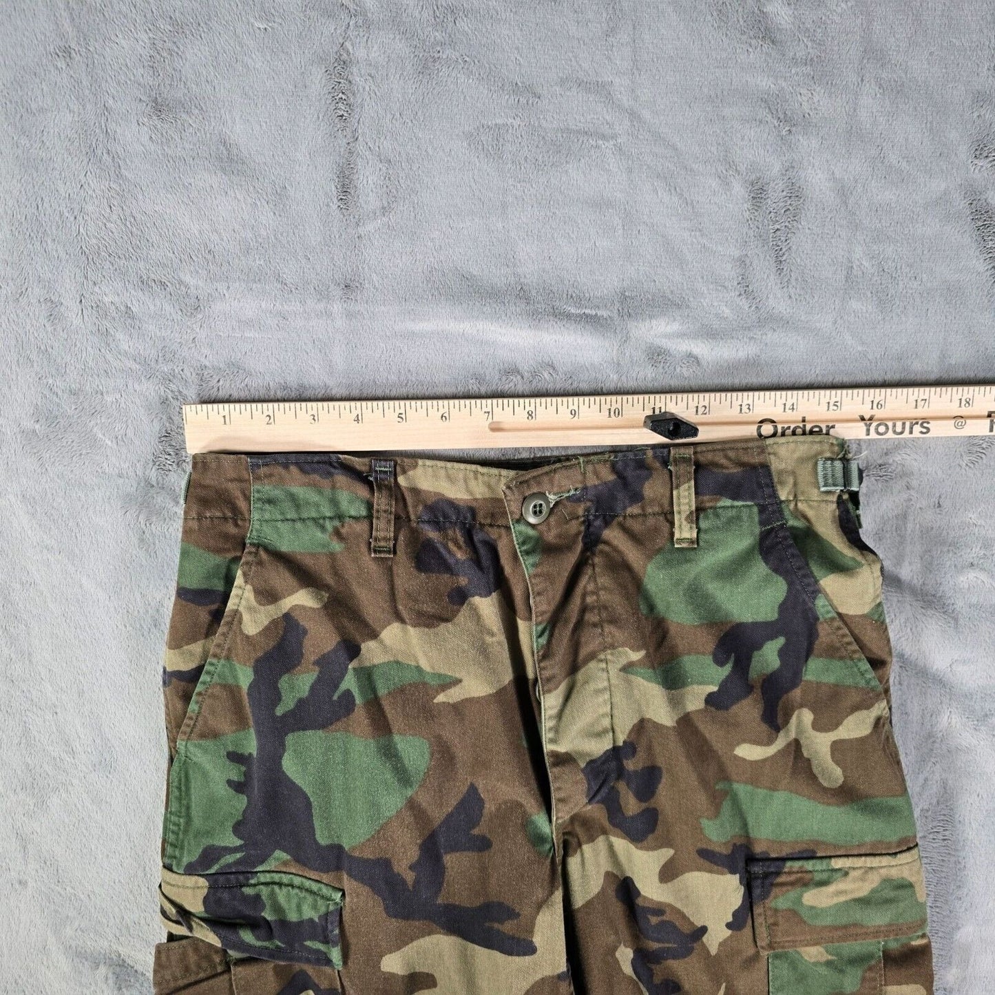 Vintage 1994 U.S. Military Woodland Camouflage Pattern Combat Trousers (30x31)