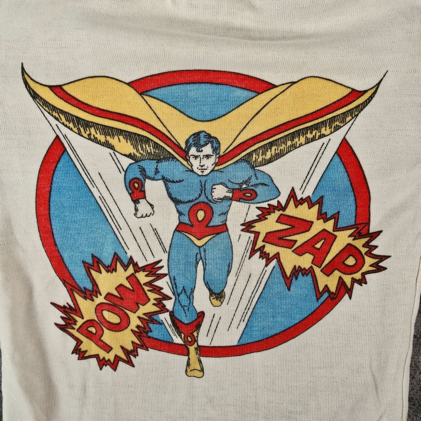 Vintage 1970s Health-Tex Stantogs Superhero Graphic Turtleneck Shirt (Kids 6/XS)