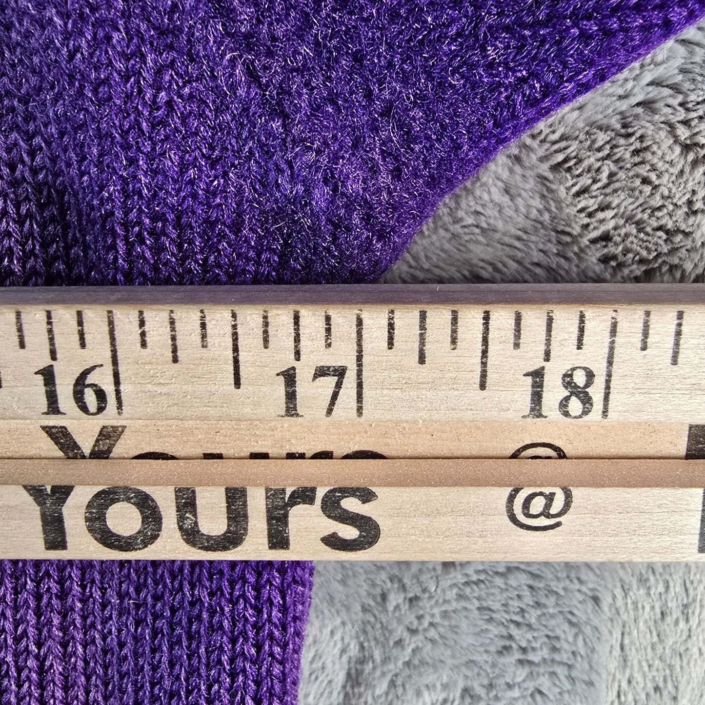 Distressed Vintage 1960s Men's Purple "H" Knit Varsity Letter Sweater (XS)