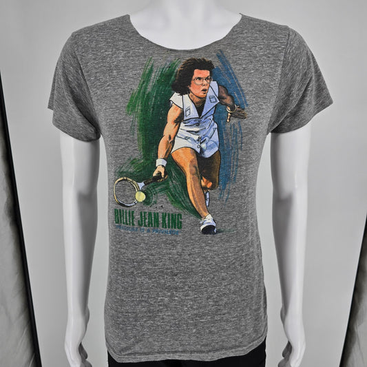 Distressed 2011 Homage Bille Jean King "Pressure is a Privilege" T-Shirt (S)