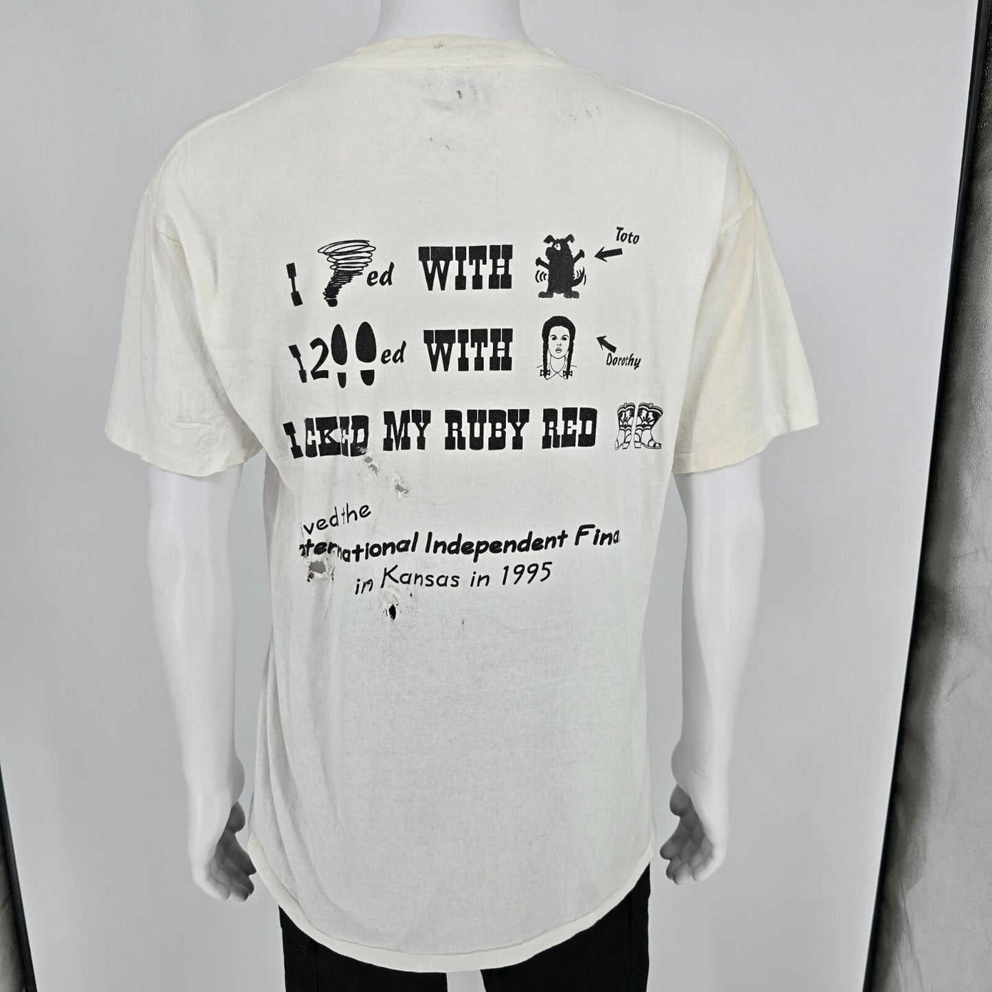Vintage 1995 WDAF-AM 61 Country International Independent Finals T-Shirt (L)