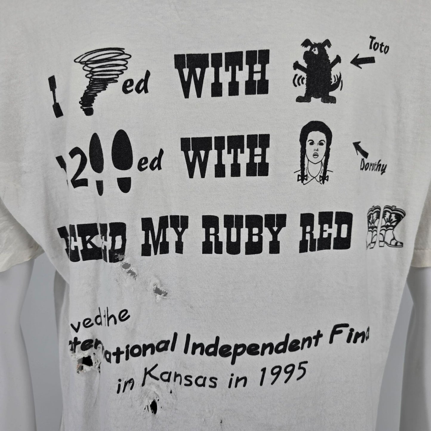 Vintage 1995 WDAF-AM 61 Country International Independent Finals T-Shirt (L)