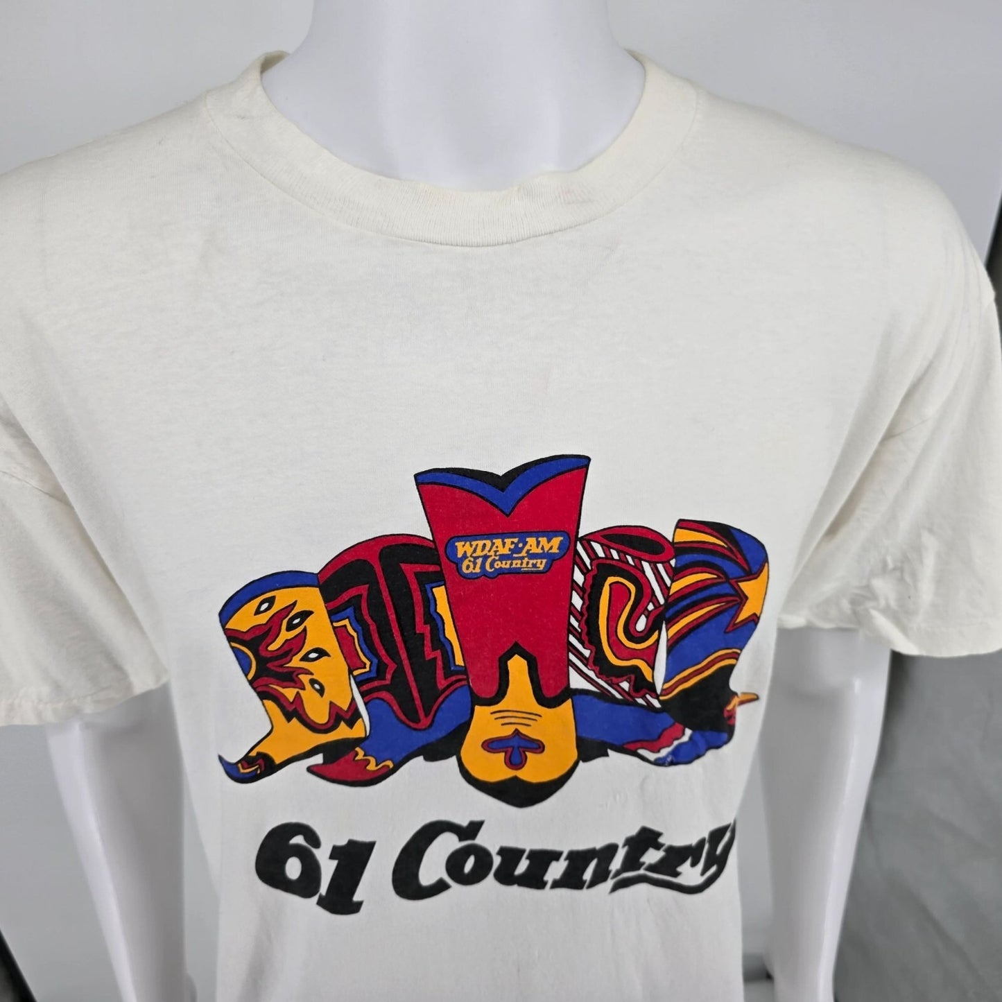 Vintage 1995 WDAF-AM 61 Country International Independent Finals T-Shirt (L)