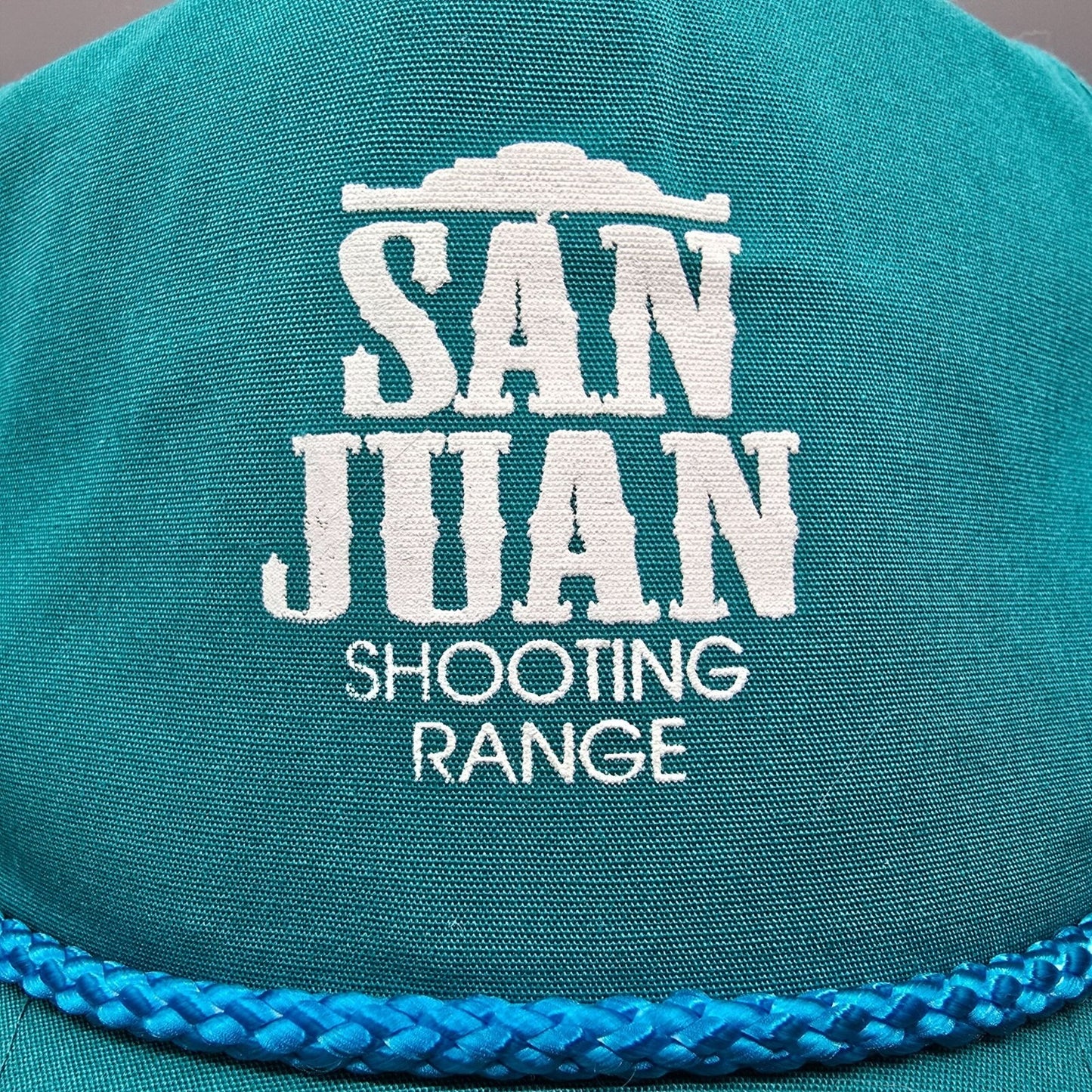 San Juan Shooting Range Montrose Colorado  Adjustable Five-Panel Teal Otto Cap