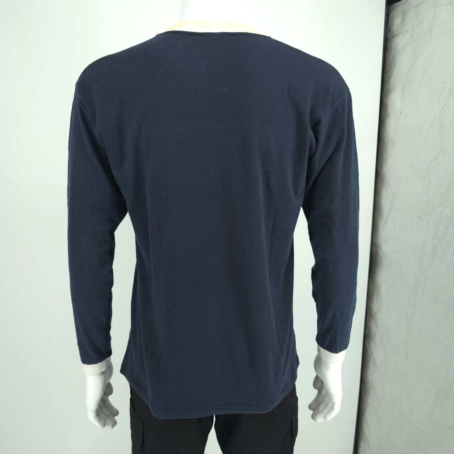 Vintage 1980s Paulison Denver Tuxedo Print Novelty Long-Sleeve T-Shirt (M/L)