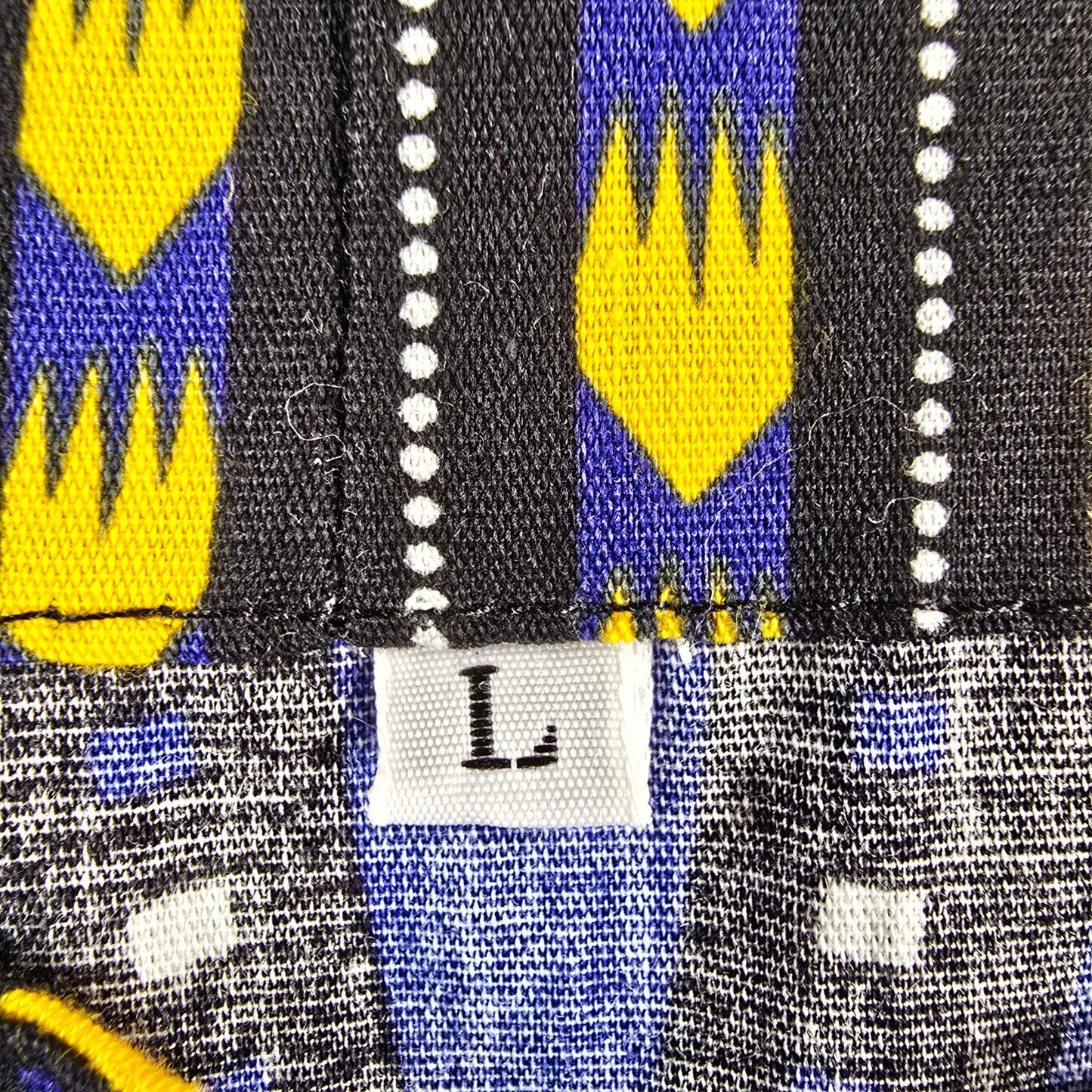 Modern Red/Blue/Yellow/Teal/White Unisex African Dashiki Pullover Tunic Top (L)