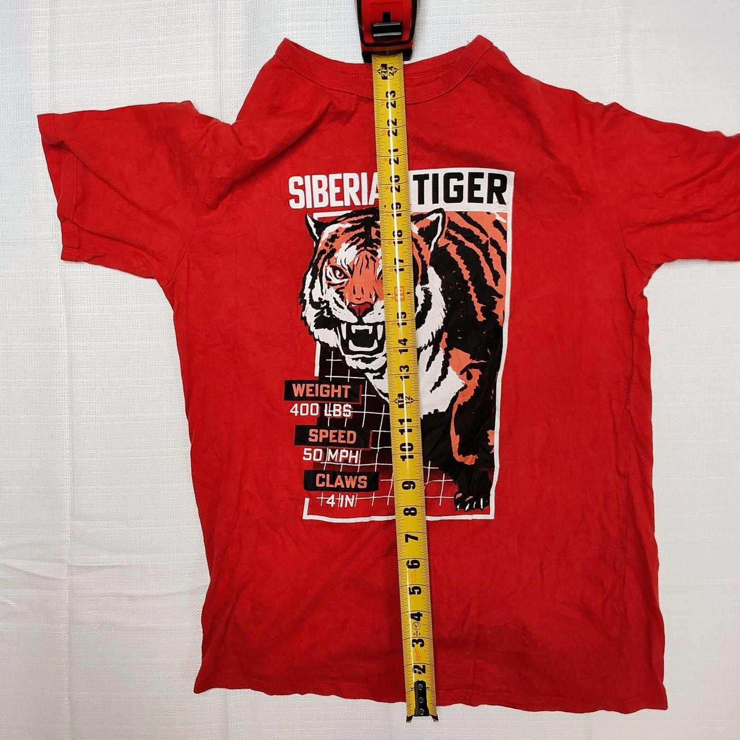 Siberian Tiger Weight Speed Claws Red Children's T-Shirt (XXL -16)