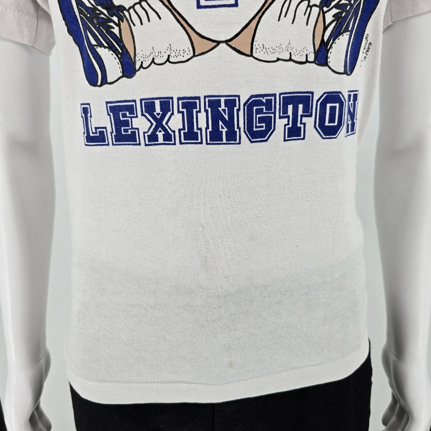 Vintage 1989 Screen Stars Best Basketball Teddy Bear "Lexington" T-Shirt (S)