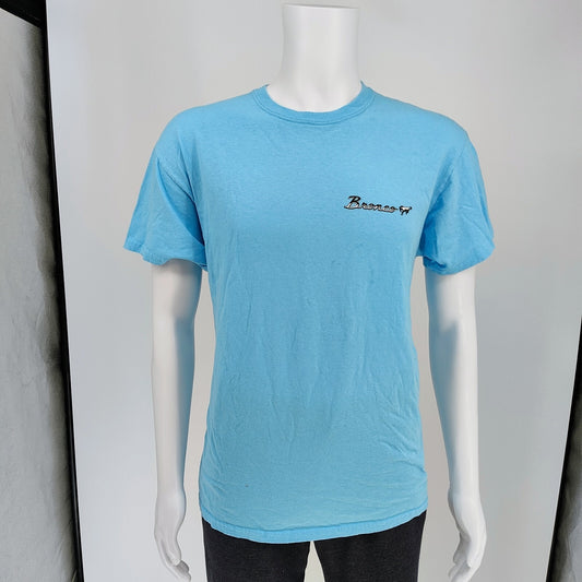 Wright & Ditson Ford Bronco Blue Graphic T-Shirt (Large) *FLAWS*